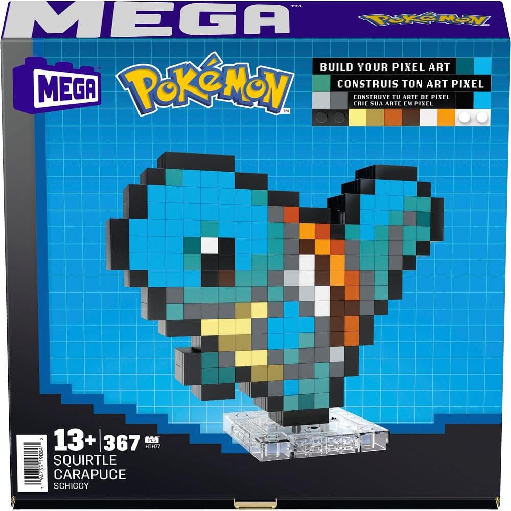 Pokémon Conjunto De Construção Mega Squirtle Pixel - Mattel