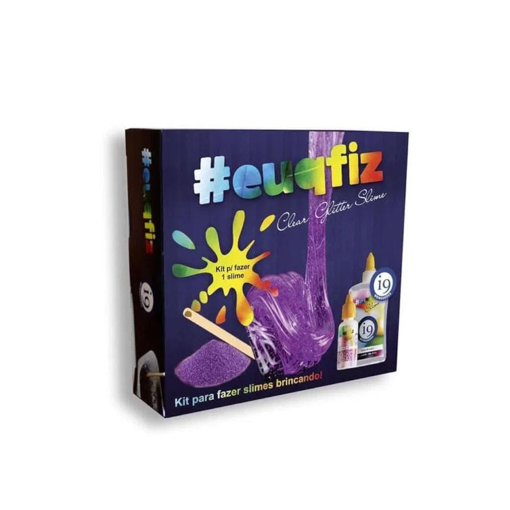 #EUQFIZ Slime Kit 1 Clear Slime Glitter - I9 Brinquedos