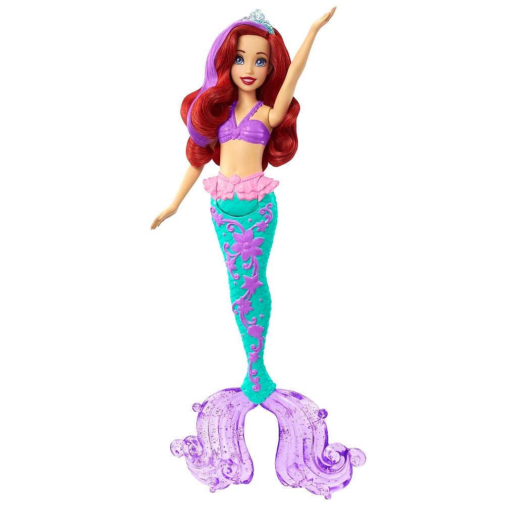 Disney Princesas Ariel Cabelo Toque de Cor - Mattel