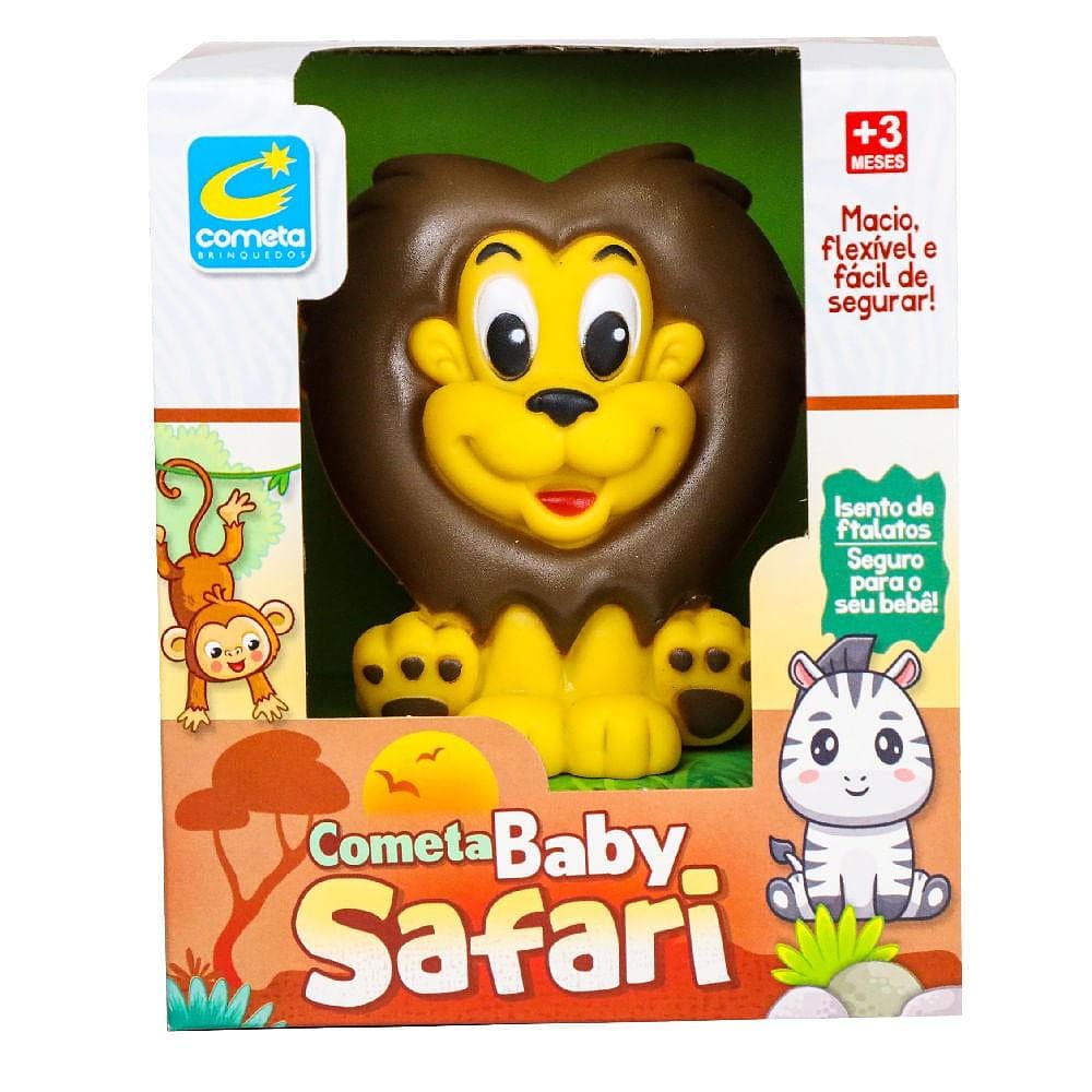Boneco de Vinil Baby Safari Leão - Cometa