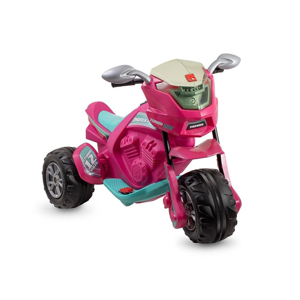 Super Moto Thunder Pink Eletrica 12V - Bandeirante