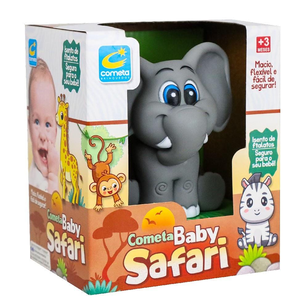 Boneco de Vinil Baby Safari Elefante - Cometa