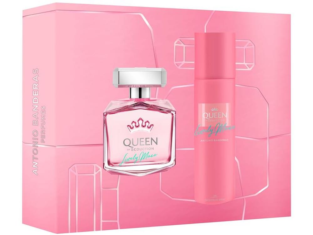 Kit Perfume Feminino Banderas Queen Of Seduction - Lively Muse Eau de Toilette 2 Unidades