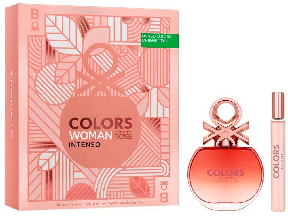 Kit Perfume Feminino Banderas Colors Woman Rose - Intenso Eau de Parfum 2 Unidades