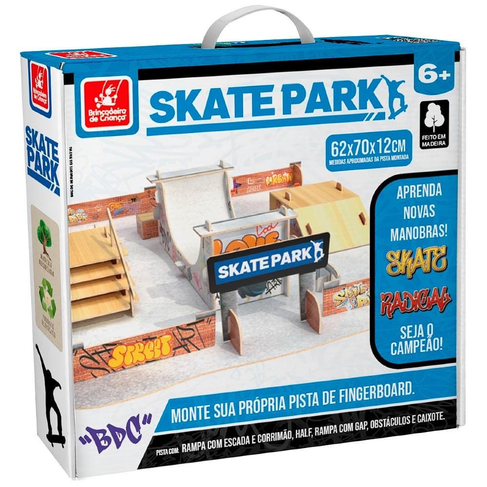 Skate Park Conjunto Skate de Dedo - Brincadeira de Criança