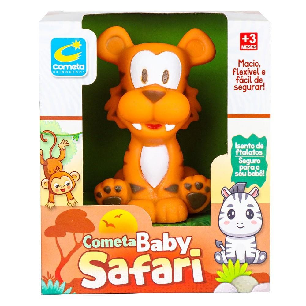 Boneco de Vinil Baby Safari Tigre - Cometa