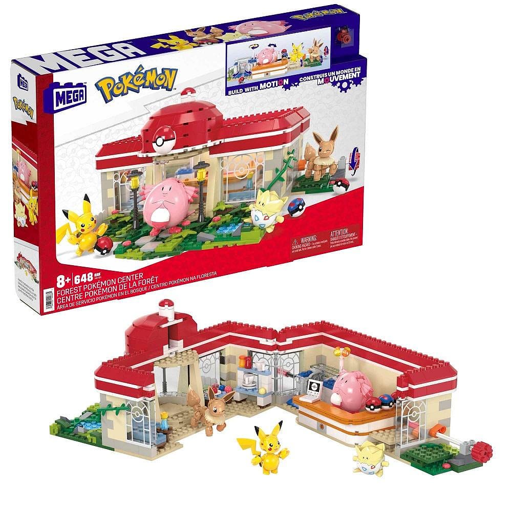 Mega Pokémon Centro de Construção na Floresta - Mattel