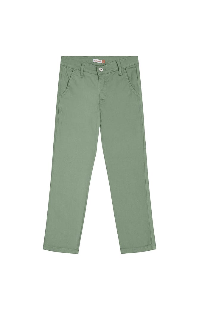 Calça Menino Chino Em Sarja Com Elastano - Carinhoso