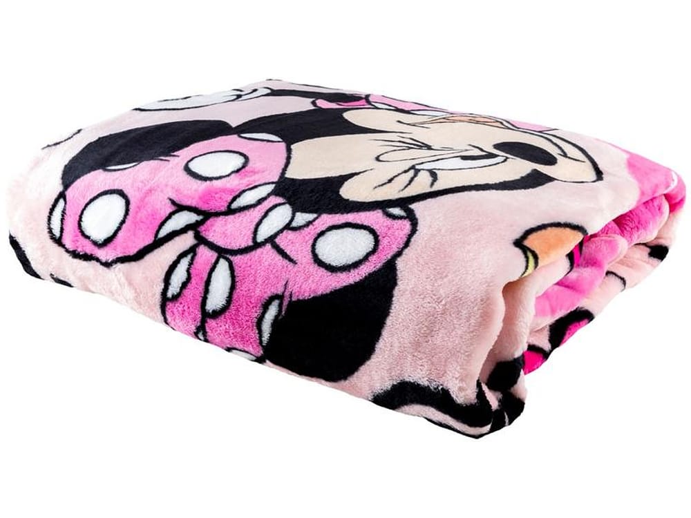 Cobertor Infantil Solteiro Jolitex de Microfibra Disney Raschel Plus Minnie