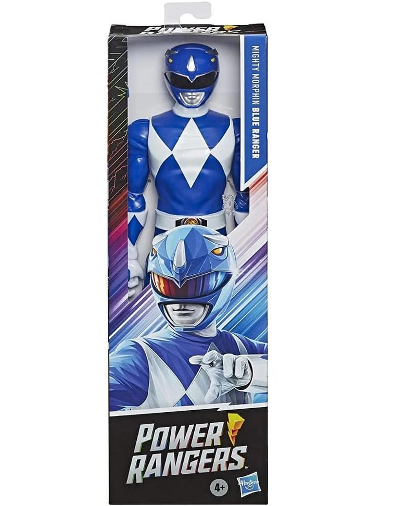 Boneco Power Rangers Clássico Ranger Azul - E8903 - Hasbro