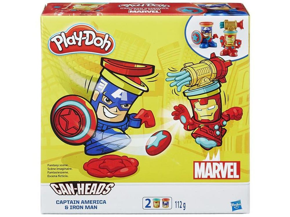 Pote Play-Doh Heróis 2 Peças com Acessório - Hasbro