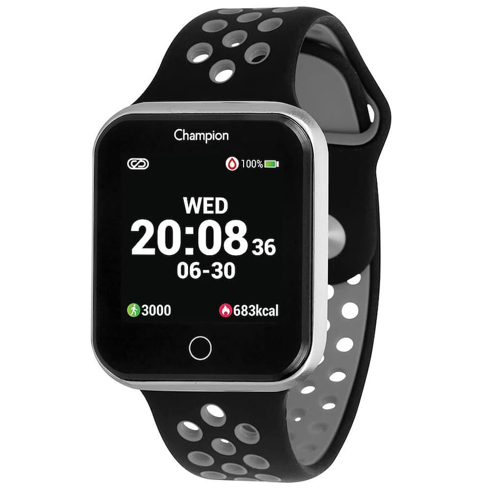 Relógio Smartwatch Champion CH50006C Preta com Tela Led de 1,3"; Bluetooth 4.0, Notificação de Redes Sociais e Medidor de Frequência Cardíaca