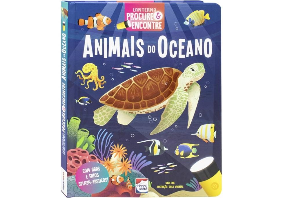 Lanterna - Procure e Encontre! Animais do Oceano-Happy Books
