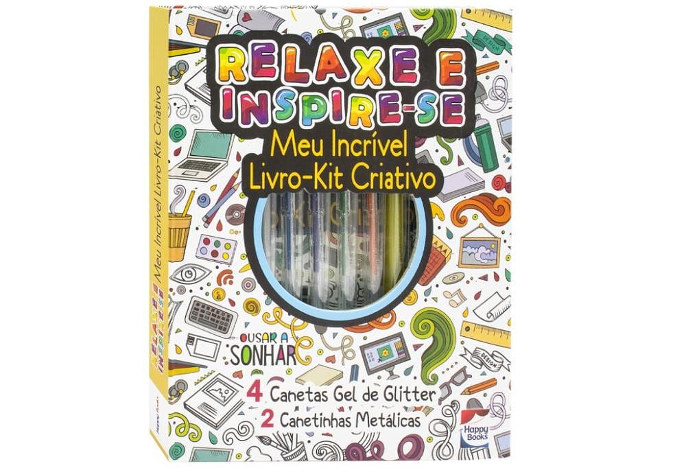 Meu Incrível Kit Criativo: Relaxe e Inspire-se - Happy Books