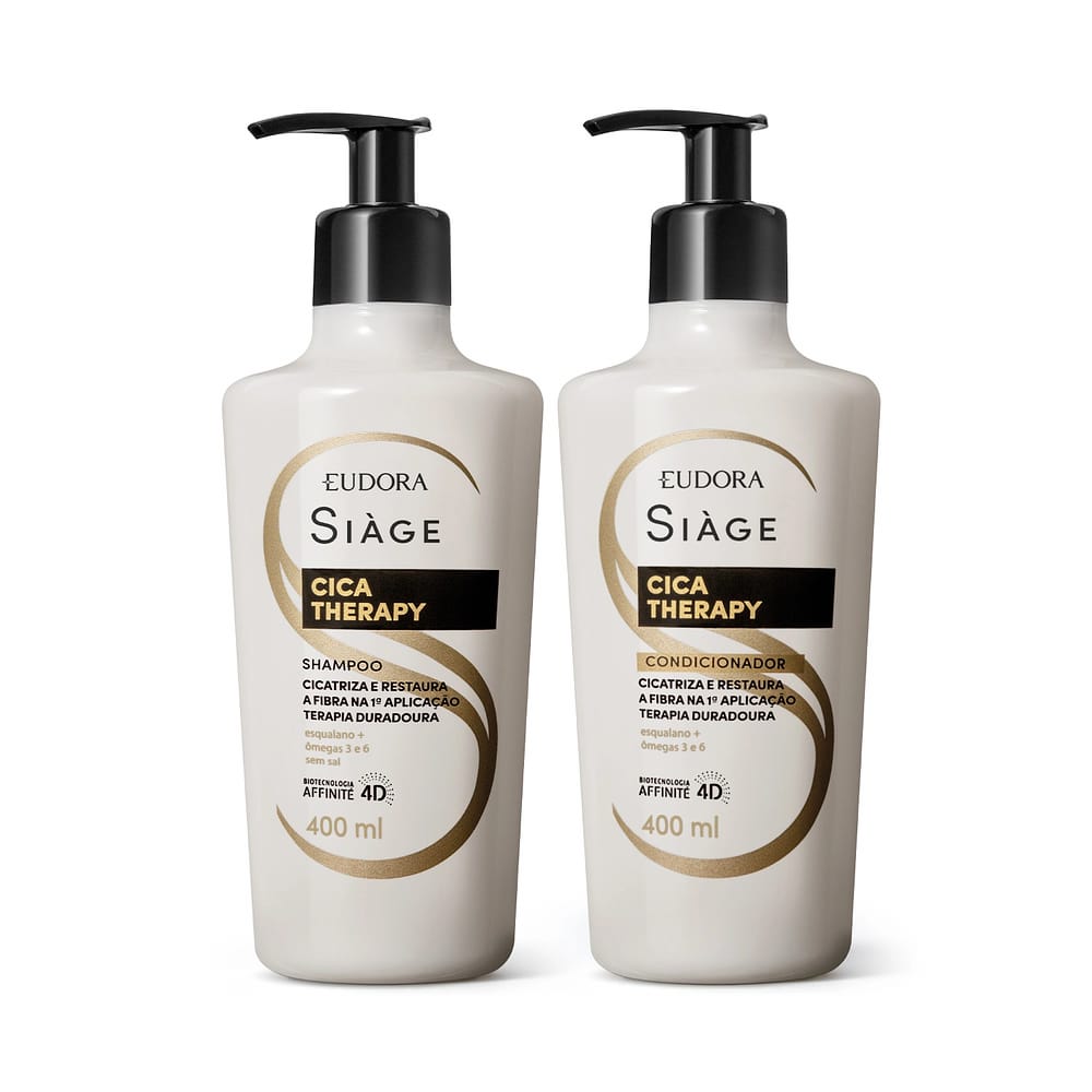 Combo Siàge Cica-Therapy: Shampoo 400ml + Condicionador 400ml
