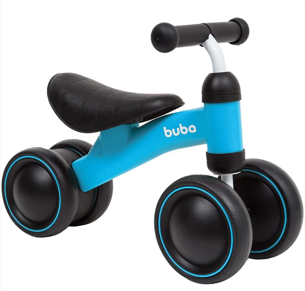 Bicicleta De Equilíbrio 4 rodas Azul - Buba