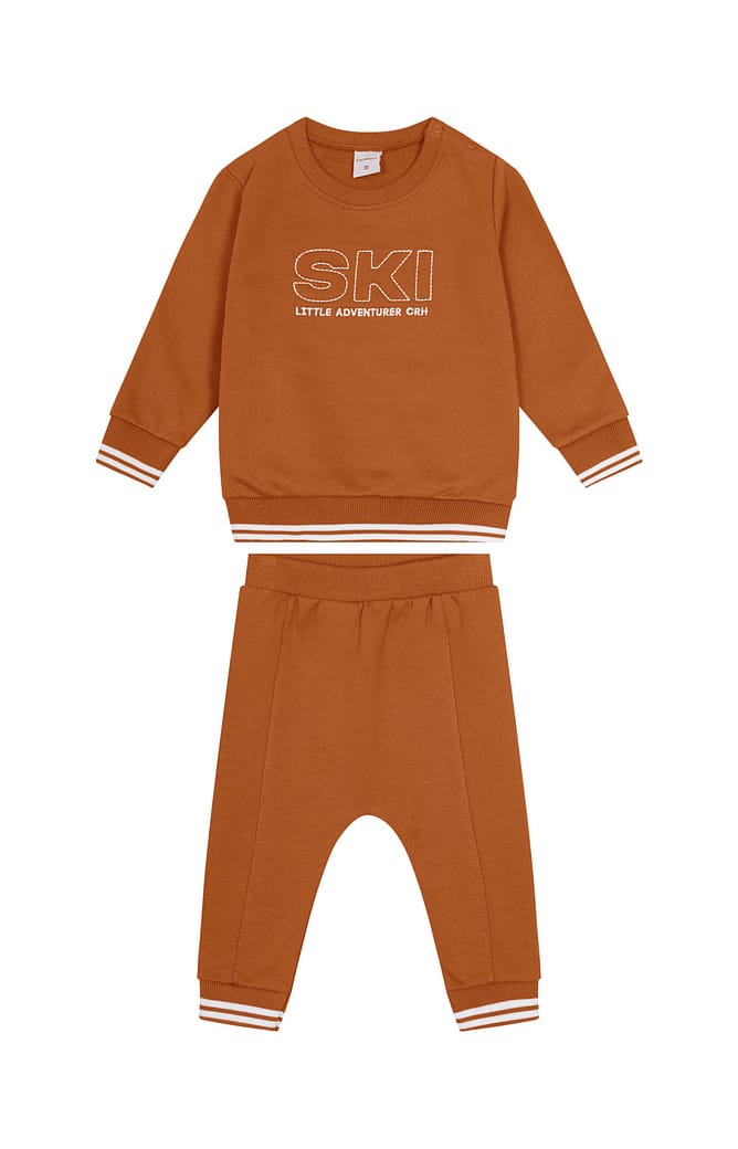 Conjunto Menino Ski Little Adventure Em Moletom Flanelado - Carinhoso