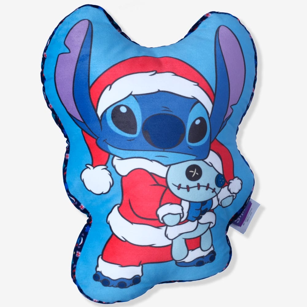 Almofada Formato Stitch Natal - Disney