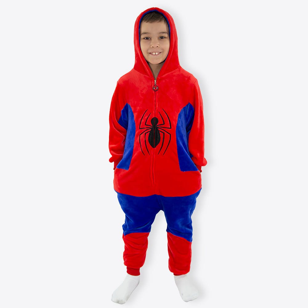 Macacão Kigrumi Infantil de 9 a 10 Anos Homem-Aranha – Marvel