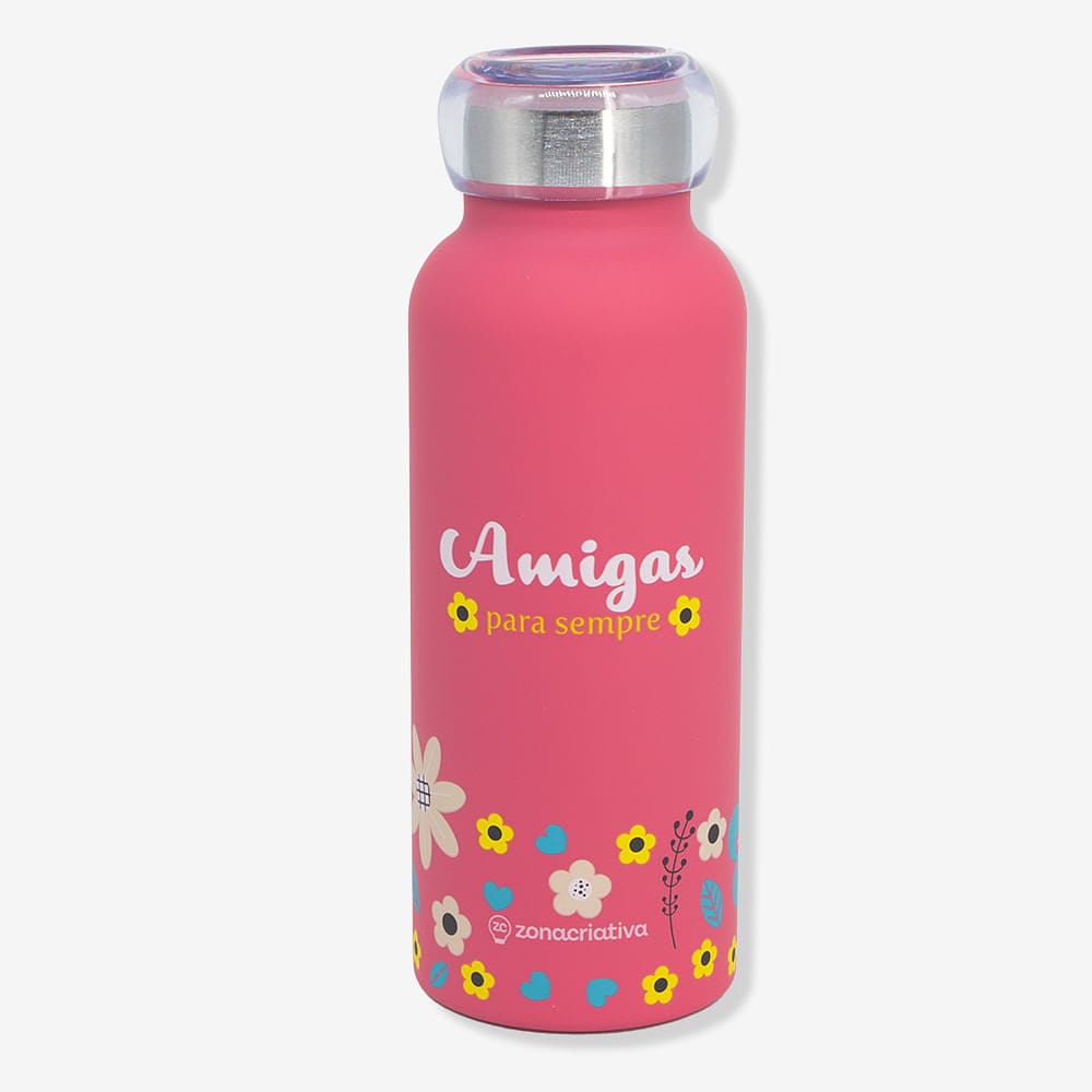 Garrafa Bubble Amigas Floral – Zonacriativa