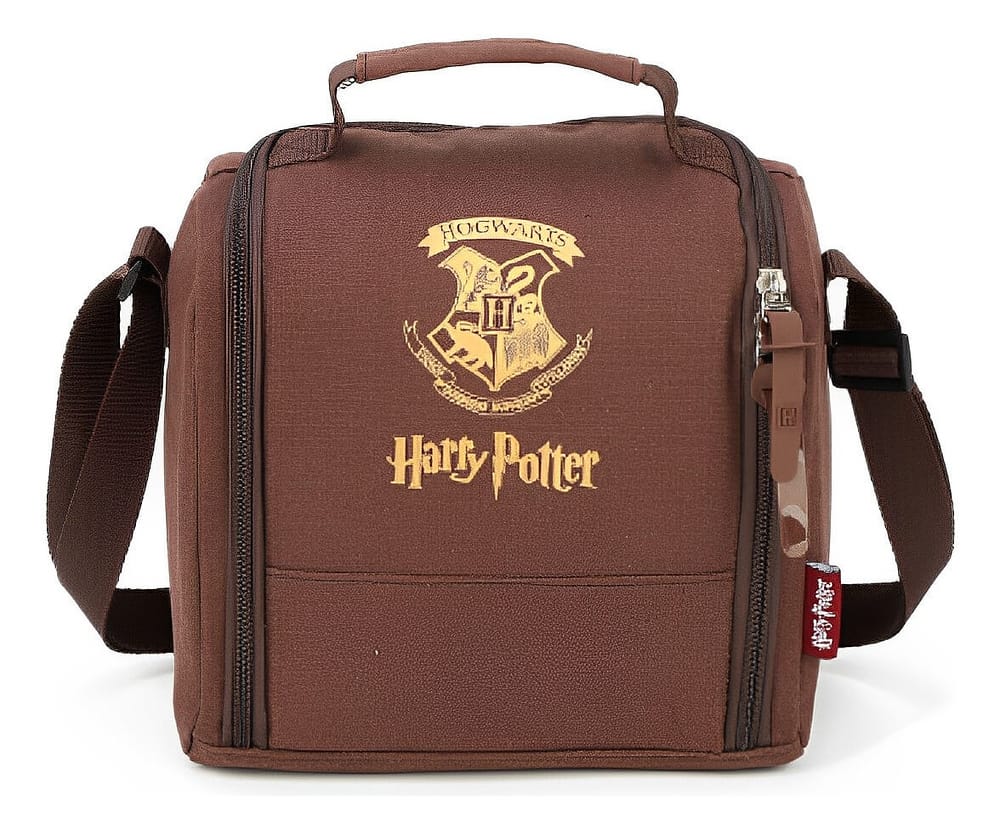 Lancheira Escolar Hogwarts Marrom Harry Potter - Luxcel