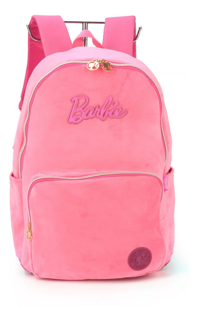 Mochila Escolar Barbie Pink - Luxcel