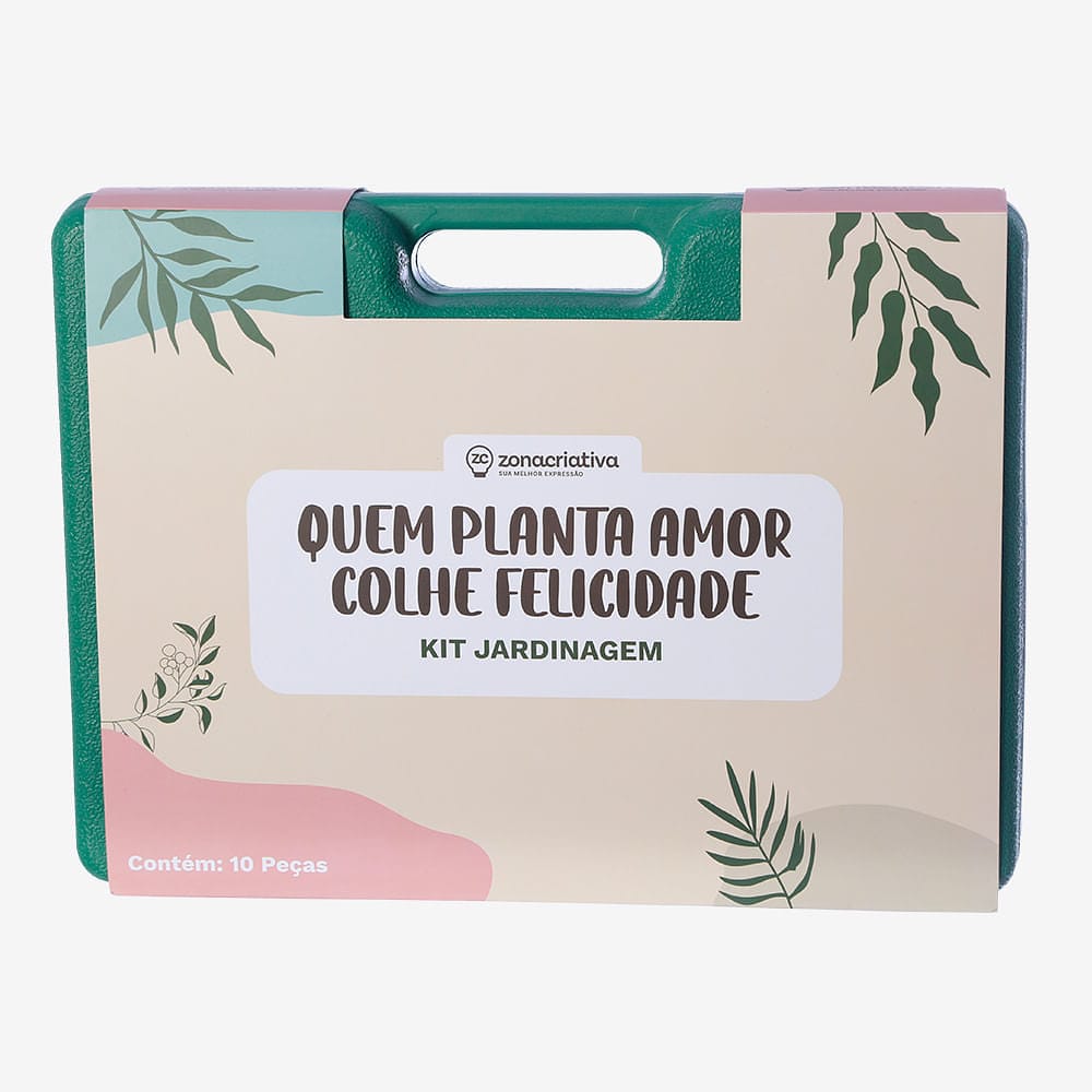 Kit Jardinagem Quem Planta Amor Colhe Felicidade – Zonacriativa