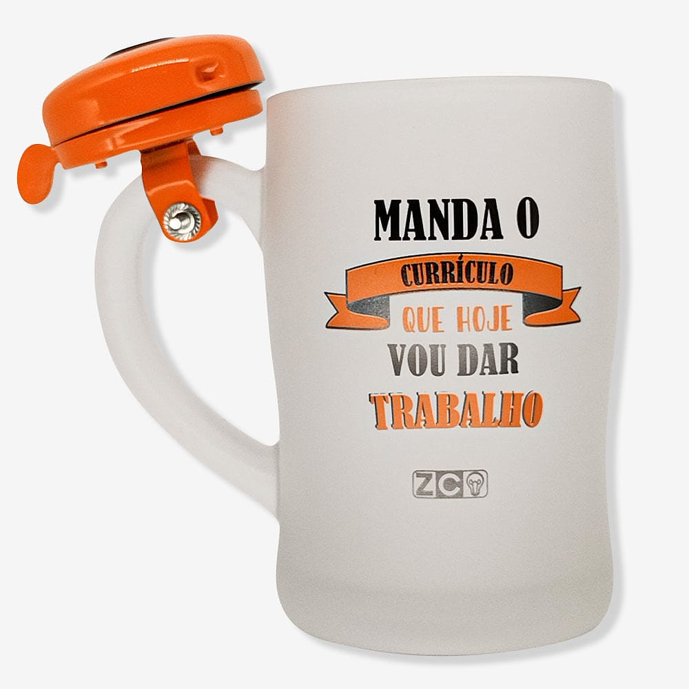 Caneca com Campainha Hoje Eu Vou dar Trabalho – Zonacriativa