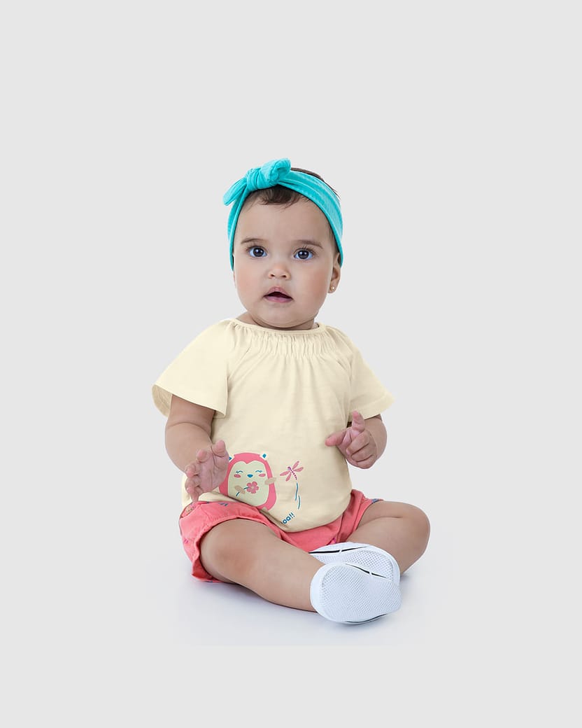 Conjunto Infantil Menina Brincadeira Boa! Em Algodão Malwee Kids