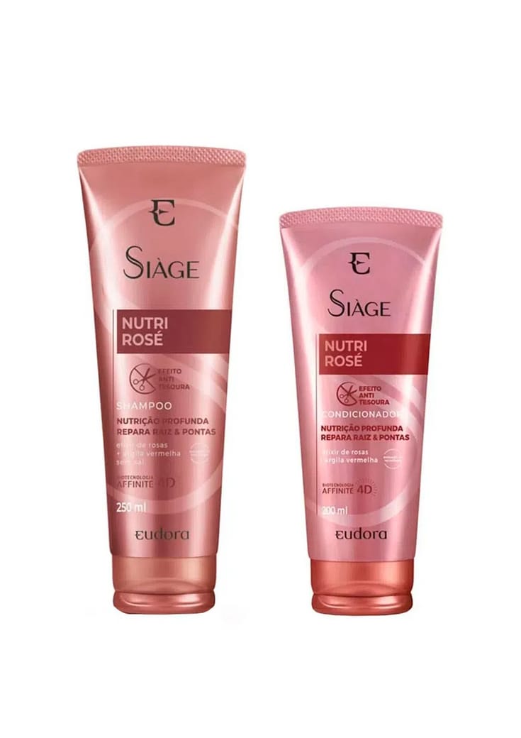 Combo Siàge Nutri Rosé: Shampoo 250ml + Condicionador 200ml - Feminino