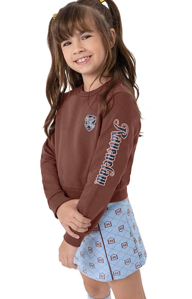 Conjunto Menina Harry Potter® Em Moletom Flaneldo Carinhoso