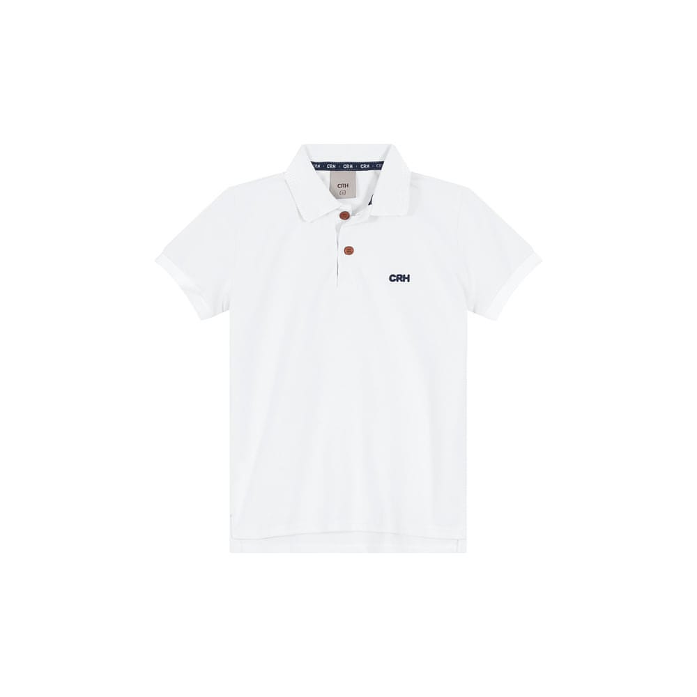 Camisa Polo Menino Peitilho Frontal Em Piquet Premium Carinhoso