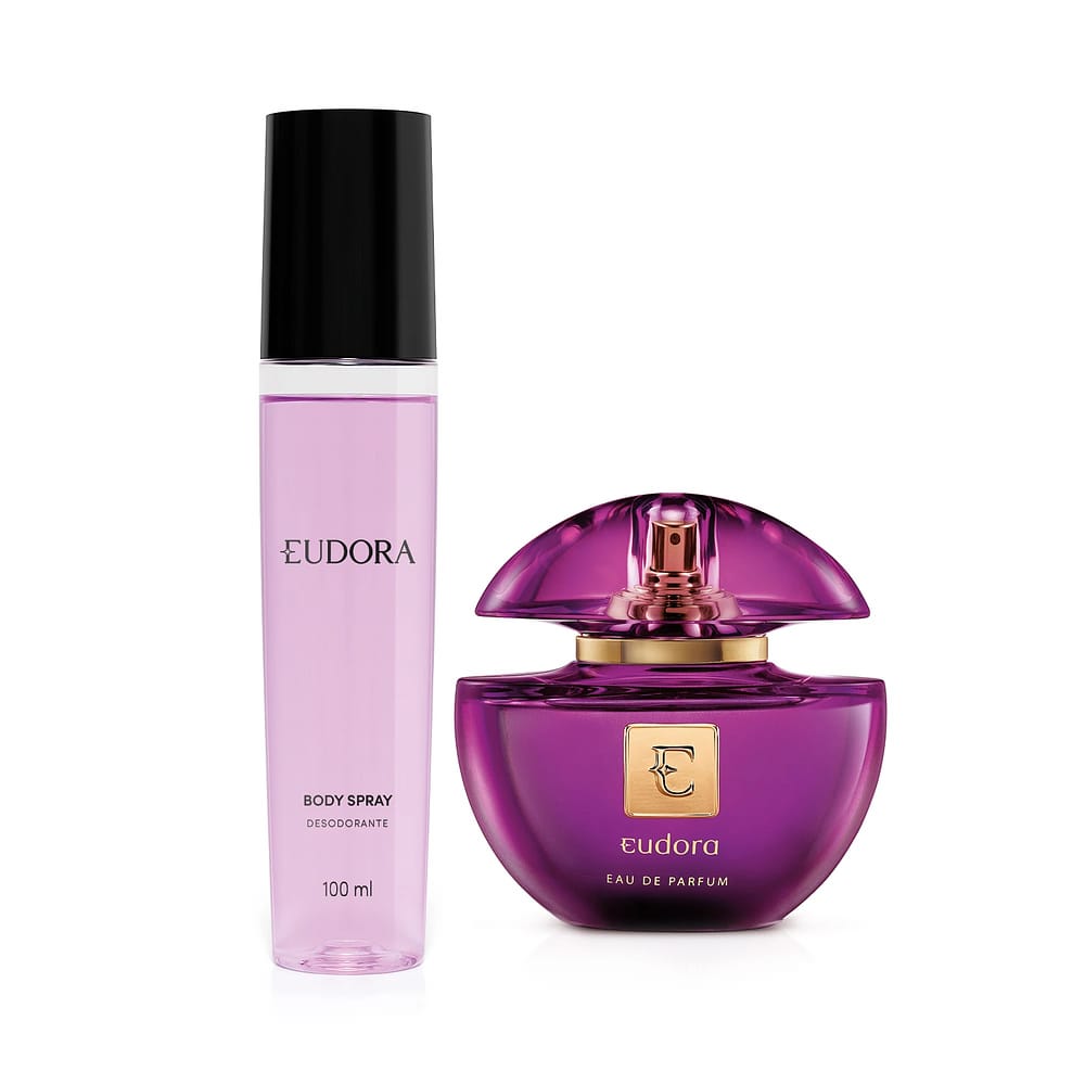 Combo Eudora: Eau de Parfum 75ml + Body Spray 100ml