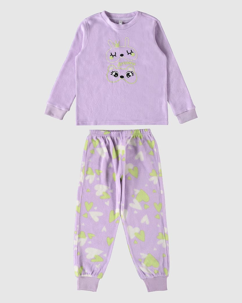 Pijama Infantil Menina Dreams Em Malha Soft Malwee Kids