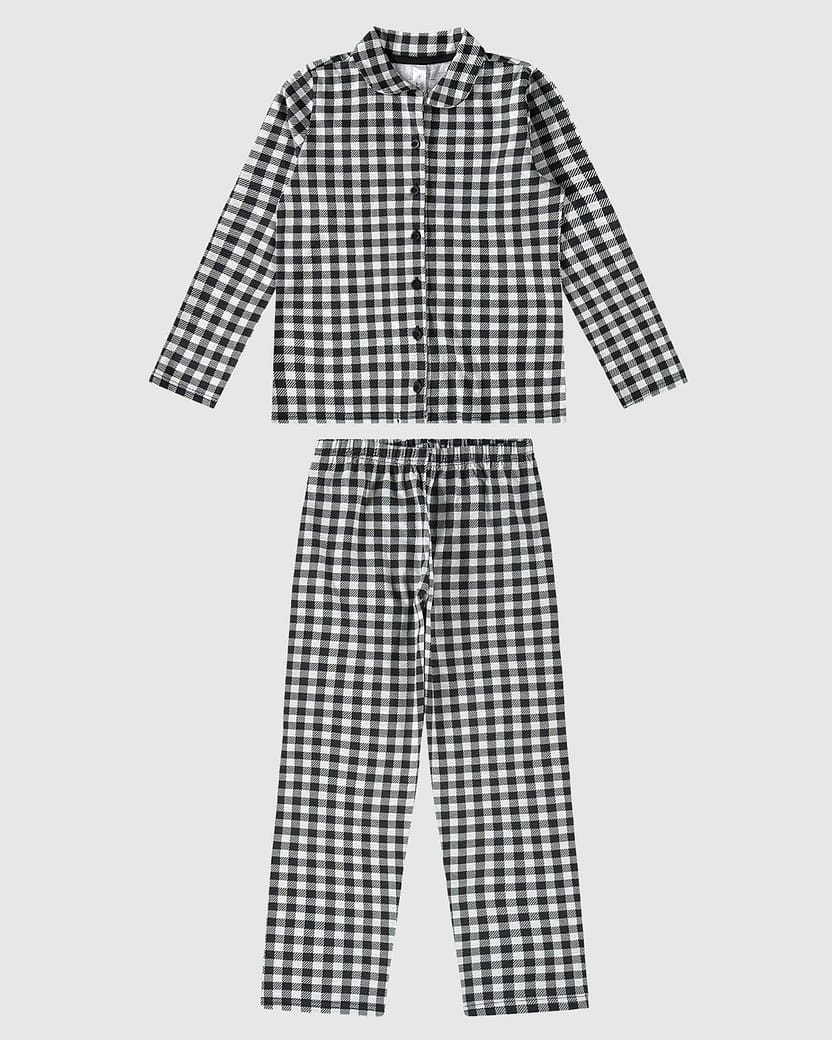 Pijama Infantil Unissex Estampa Xadrez Em Algodão Malwee Kids