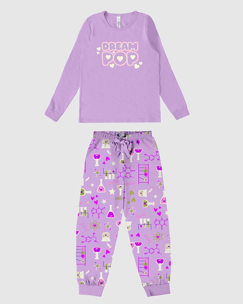 Pijama Infantil Menina Dream Pop Em Algodão Malwee Kids