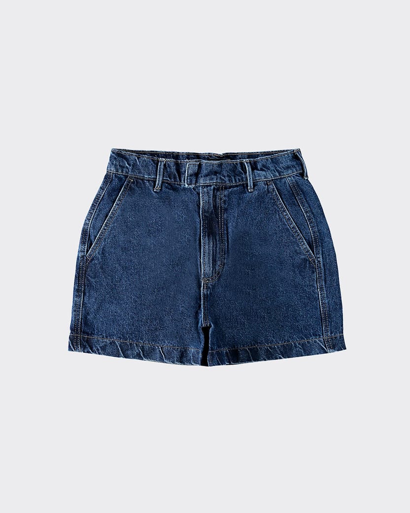 Shorts Feminino Mom Cintura Alta Em Jeans 100% Algodão - ENFIM