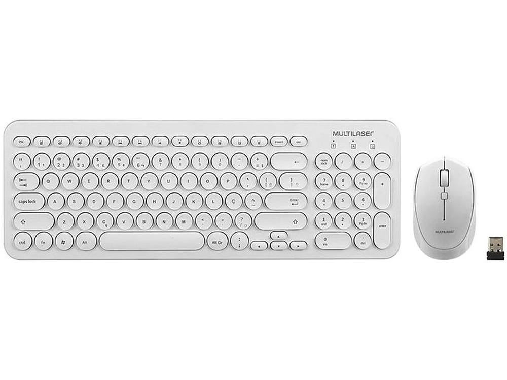 Kit Teclado e Mouse sem Fio Multilaser - TC232