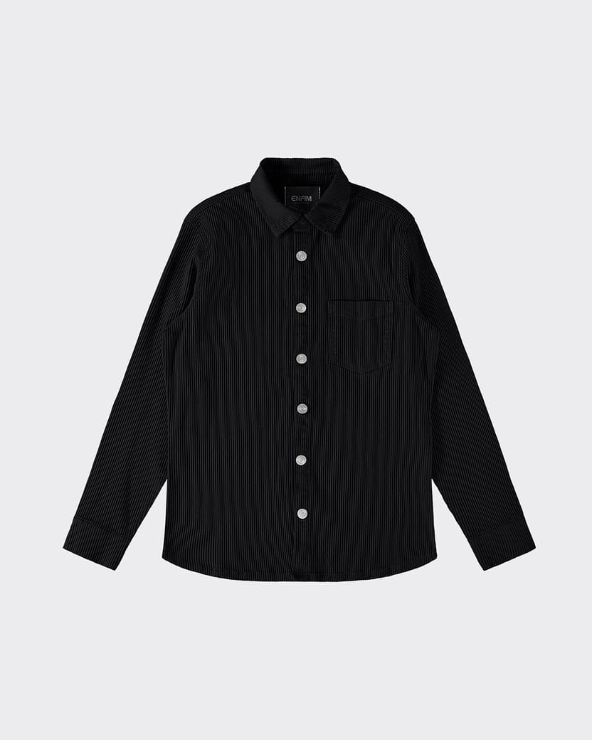 Shirt Jacket Masculina Bolso Frontal Em Sarja Cotelê - ENFIM