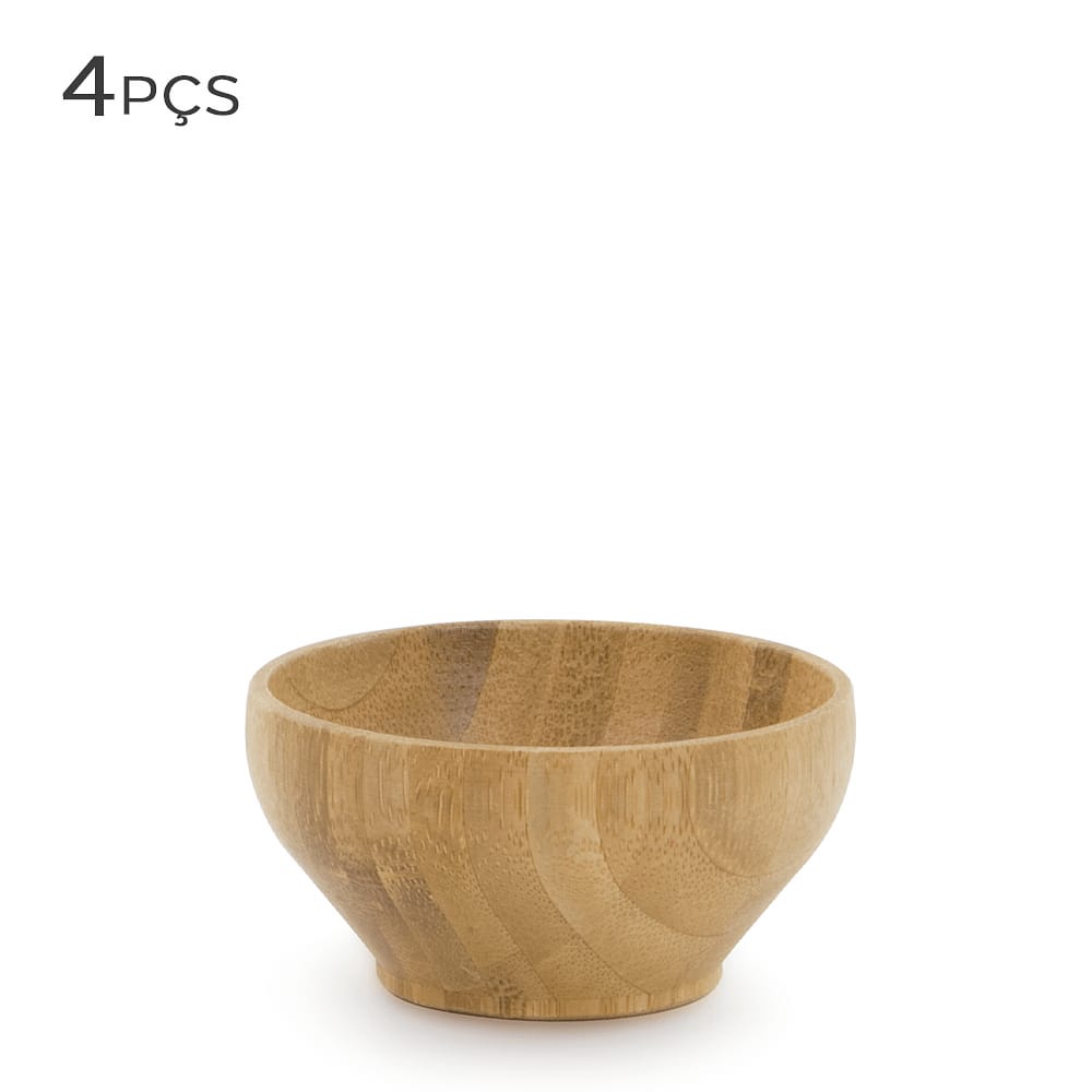 Bowl de Bambu 8CM 4PÇS