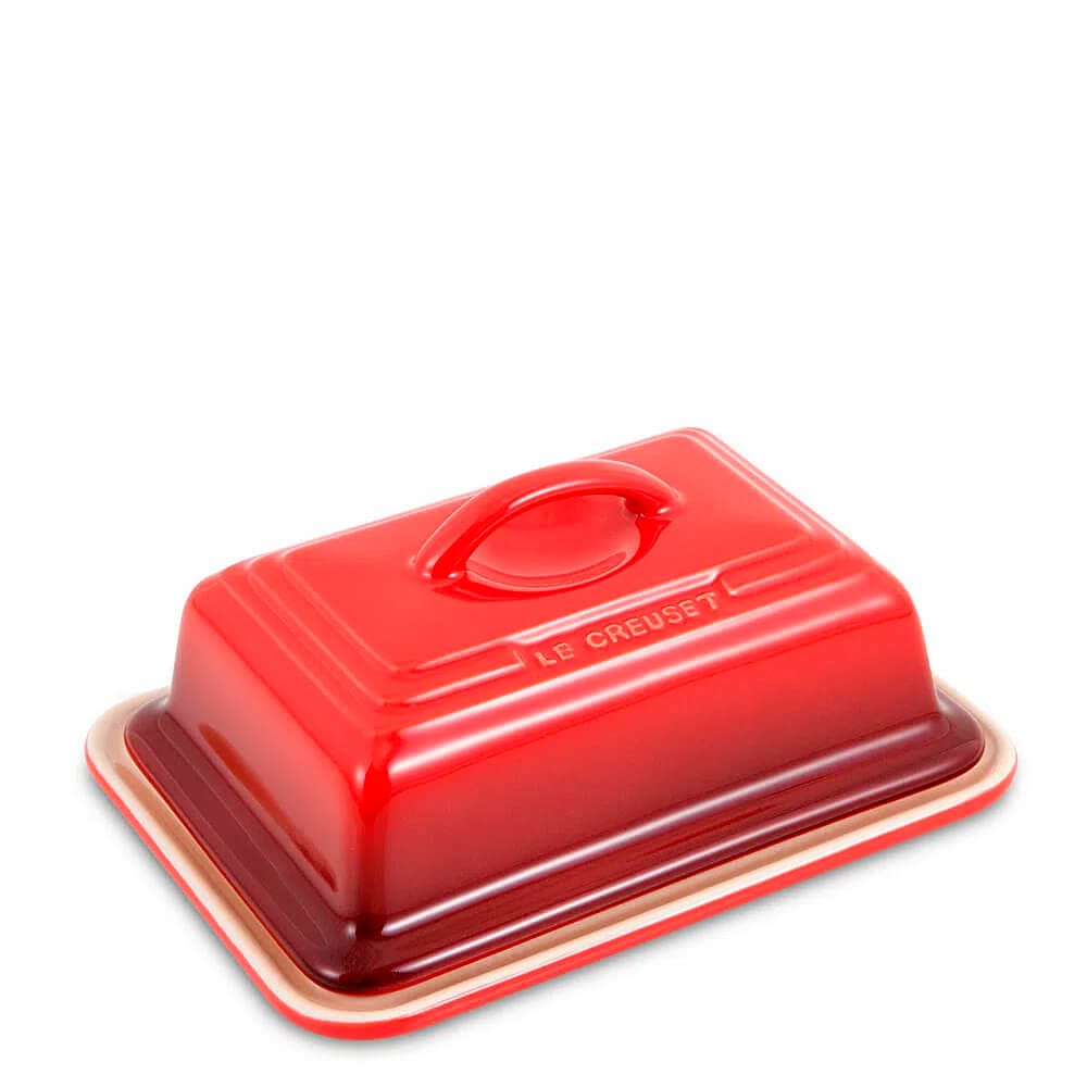 Manteigueira de Cerâmica Le Creuset Vermelha 9X12CM
