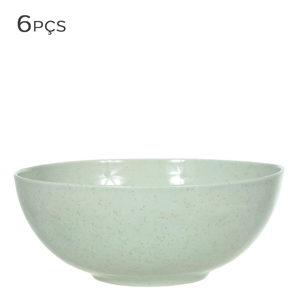 Bowl de Porcelana Soho Kutaya Verde Menta 17CM 6PÇS