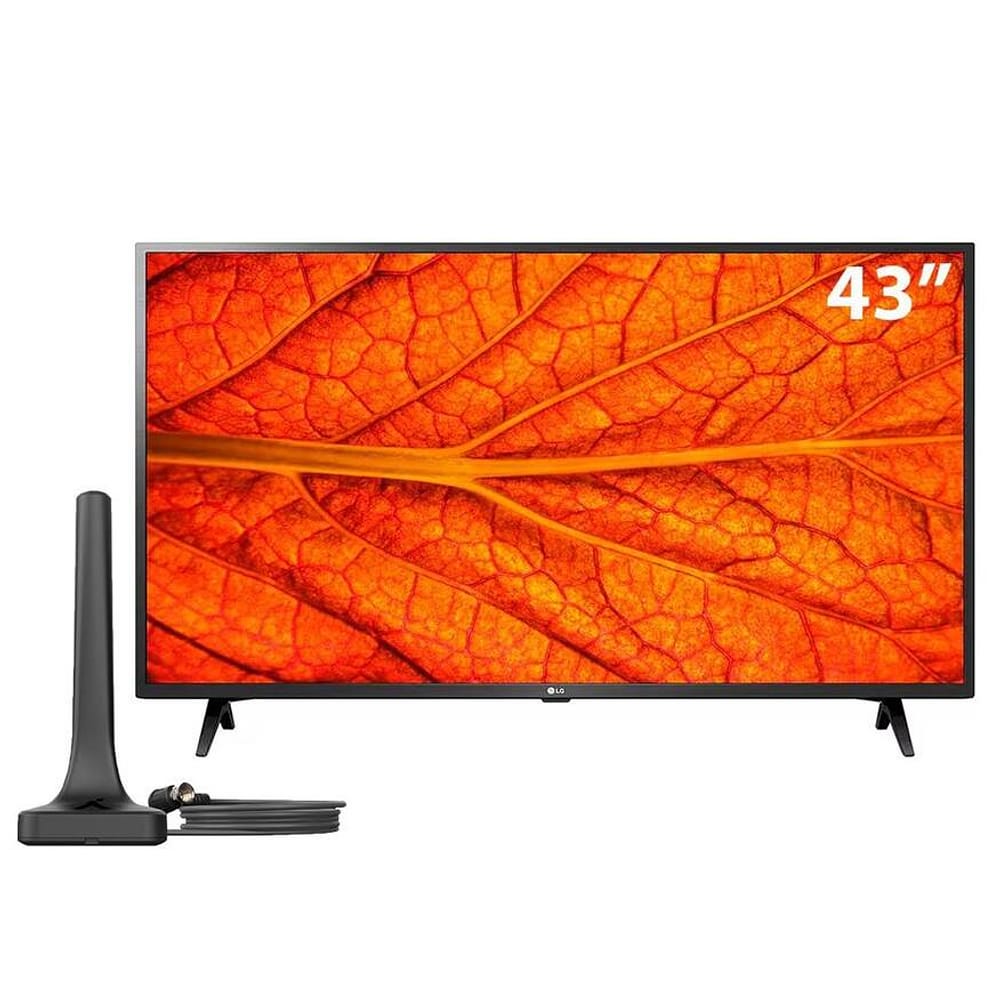 Smart TV 43" LG Full HD 43LM6370 WiFi, Bluetooth, HDR, ThinQAI compatível com Inteligência Artificial + Antena para TV Digital