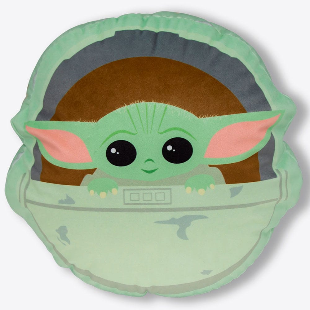 Almofada Formato Baby Yoda Nave - The Mandalorian