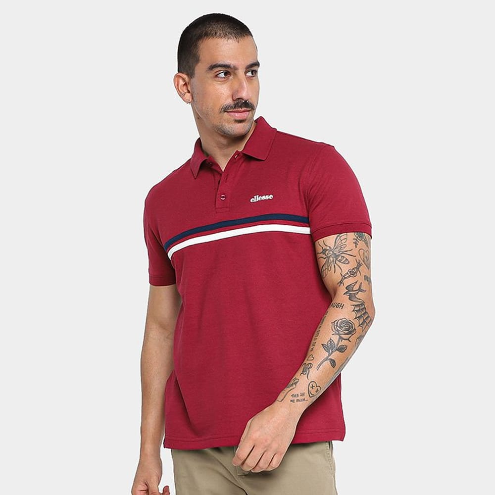 Camisa Polo Ellesse Recorte Masculino