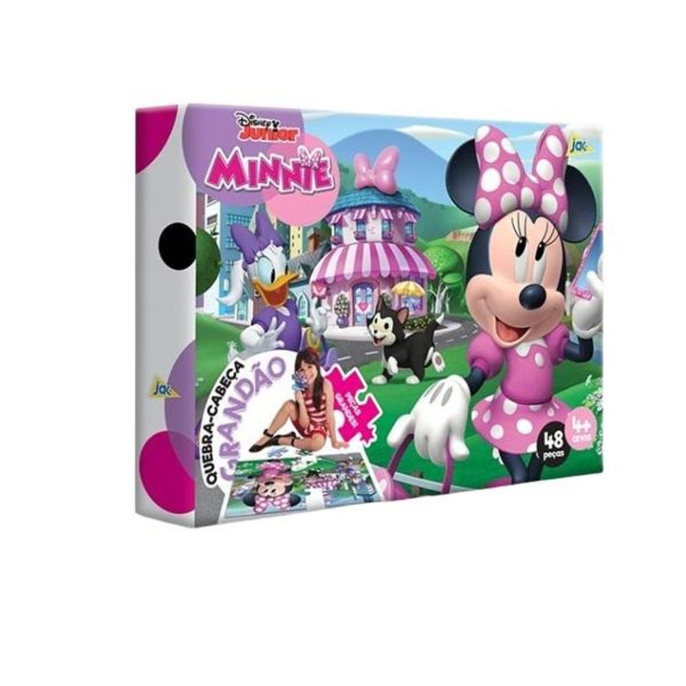 Quebra-cabeça Minnie Mouse 48 peças grandão - Toyster
