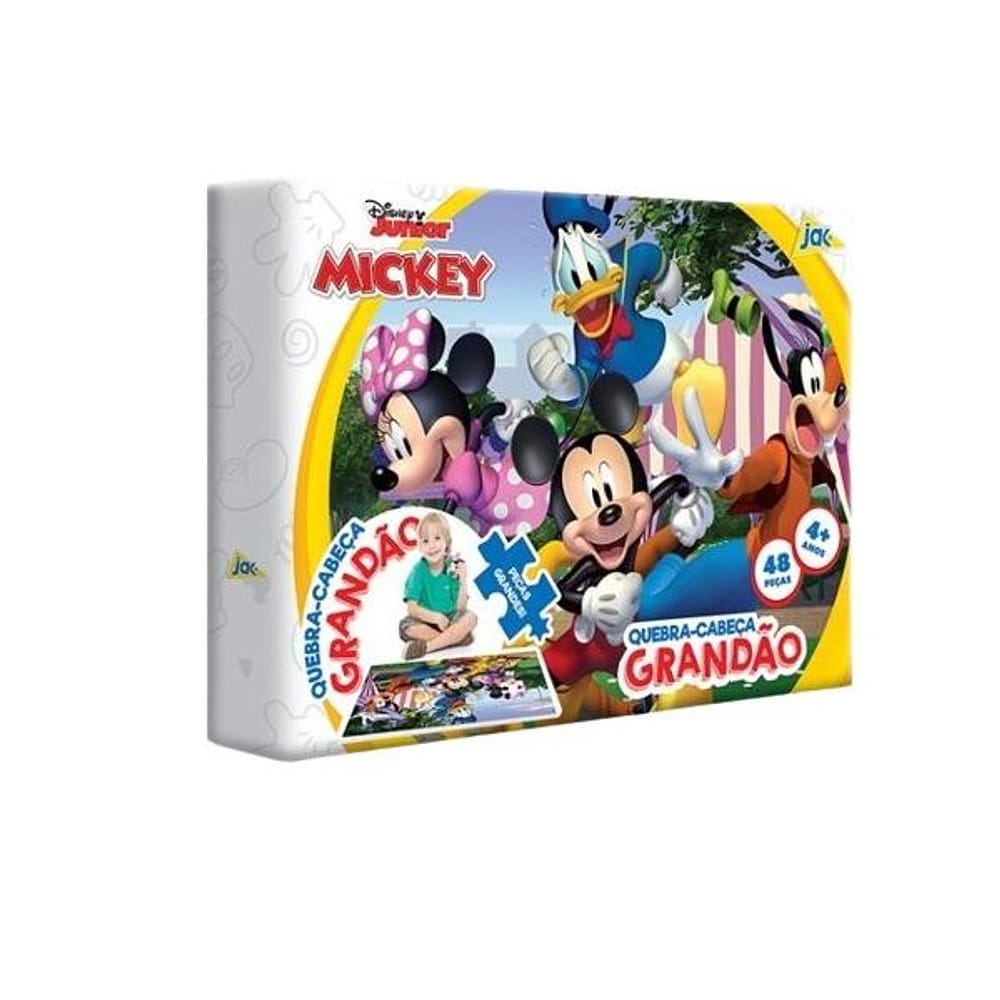 Quebra-cabeça Mickey 48 peças grandão - Toyster