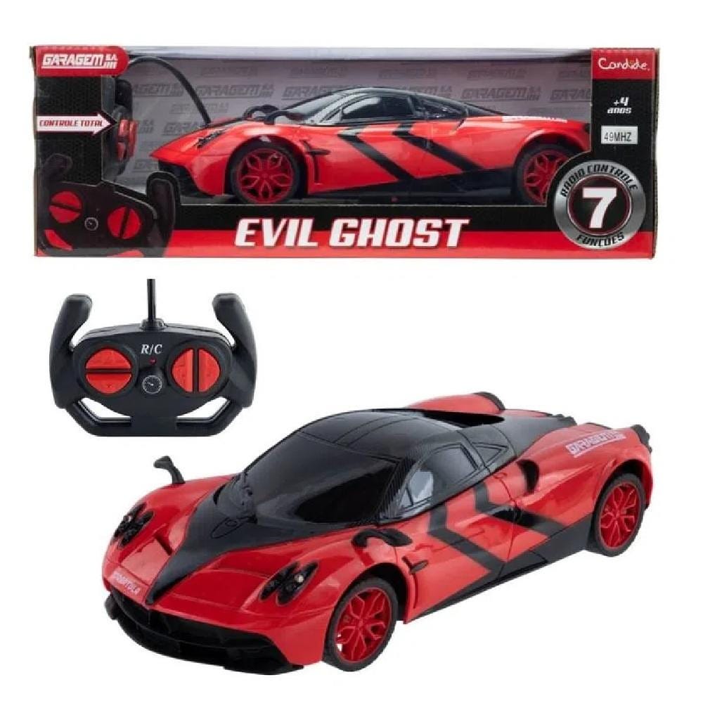 Veículo De Controle Remoto Evil Ghost Rc7 Vermelho - Candide