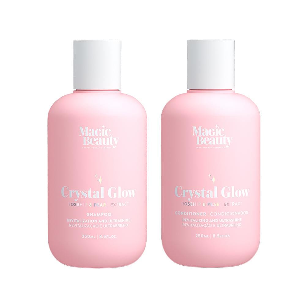 Kit Magic Beauty Crystal Glow - Shampoo 250ml e Condicionador 250ml