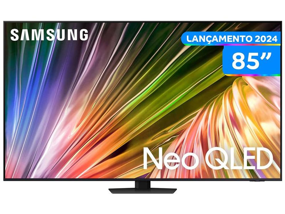 Smart TV 85” 4K UHD Neo QLED Samsung Big TV 120Hz Wi-Fi Bluetooth com Alexa 4 HDMI 2 USB